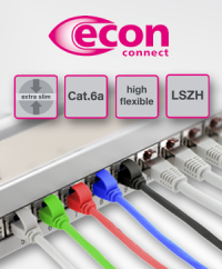 Keine Platzverschwendung: Die neuen Cat.6A Slim-Patchkabel